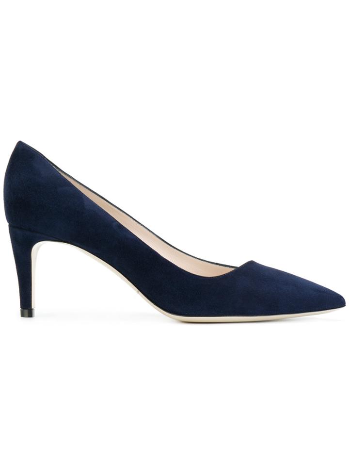 Giorgio Armani Pointed Toe Pumps - Blue