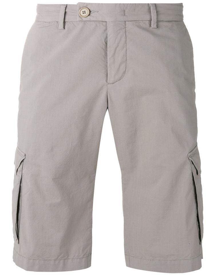Z Zegna Bermuda Shorts, Men's, Size: 46, Nude/neutrals, Cotton/spandex/elastane