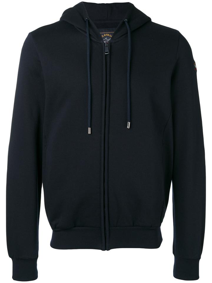 Paul & Shark Zipped Hoodie - Blue