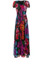 Twin-set Floral Print Maxi Dress - Multicolour