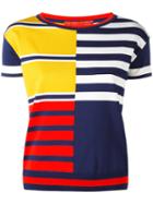 Hilfiger Collection Color Block Stripe Jumper, Women's, Size: Large, Polyamide/spandex/elastane/viscose