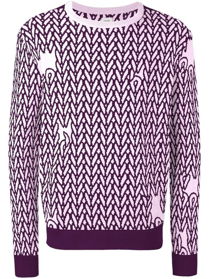 Opening Ceremony Umd X Opening Ceremony Jumper, Men's, Size: Small, Pink/purple, Merino