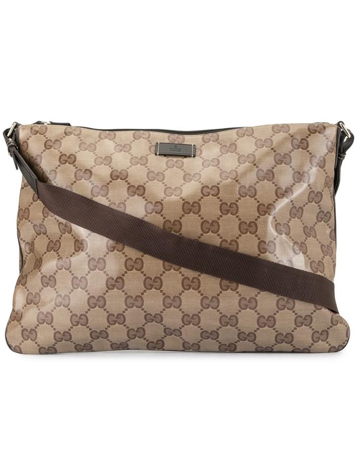 Gucci Vintage Gg Shoulder Bag - Brown