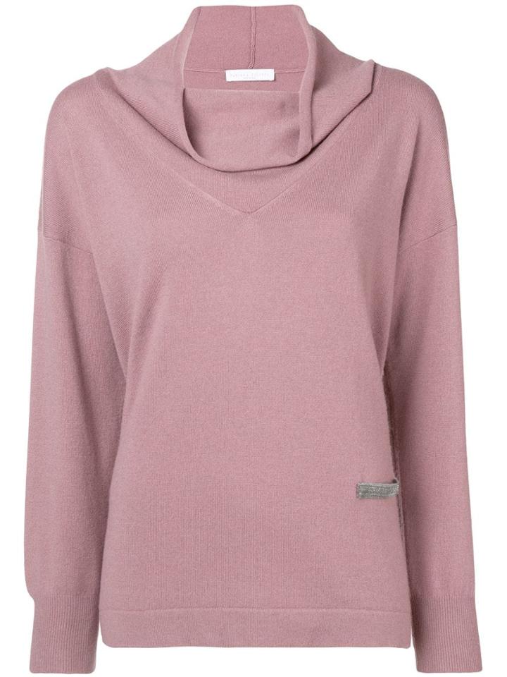Fabiana Filippi Cowl Neck Jumper - Pink