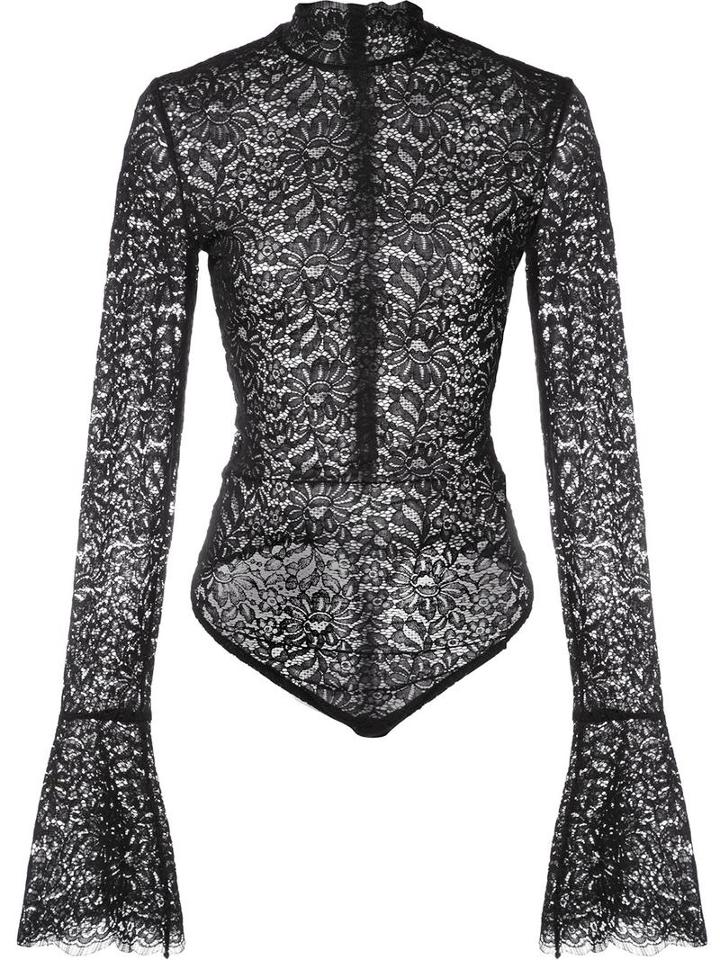 Alix 'haven' Bodysuit, Women's, Size: Xs, Black, Cotton/nylon/spandex/elastane