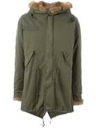 Liska Fur Lining Hooded Parka - Green
