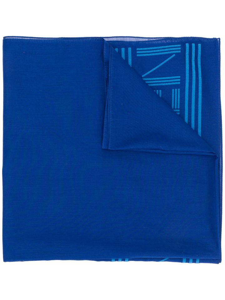 Kenzo Kenzo Logo Scarf - Blue