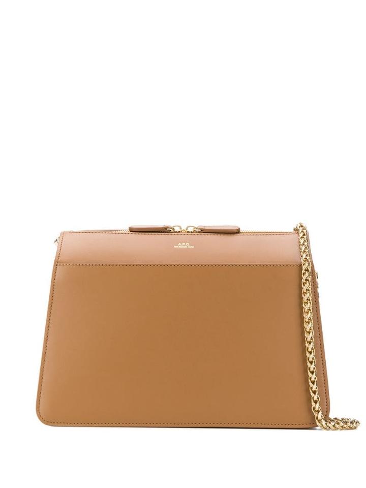 A.p.c. Chain Handle Shoulder Bag - Neutrals