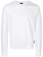 Emporio Armani Textured Logo Sweatshirt - White