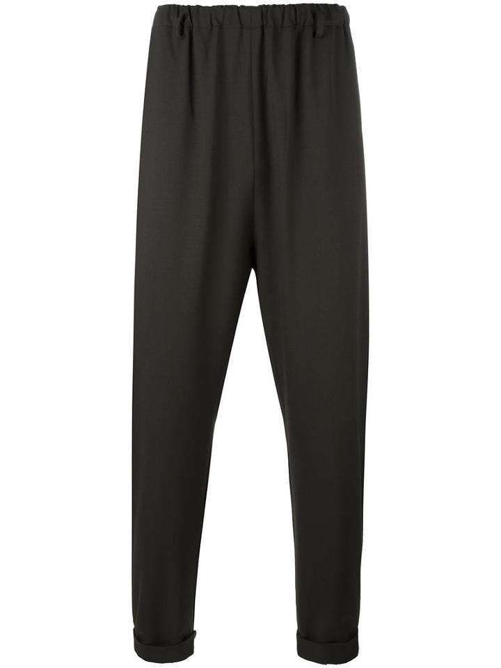 Lucio Vanotti Loose Fit Tapered Trousers, Men's, Size: 4, Green, Virgin Wool/spandex/elastane/cotton
