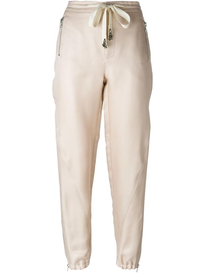Ermanno Scervino Embelished Drawstring Tapered Trousers