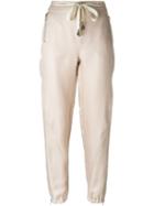 Ermanno Scervino Embelished Drawstring Tapered Trousers