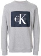Calvin Klein Jeans Printed Logo Sweatshirt - Grey