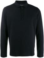 Majestic Filatures Buttoned Polo Shirt - Black