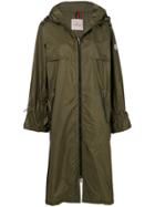 Moncler Satin-shell Raincoat - Green