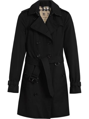 Burberry Sandringham Mid-length Trench Coat - Black
