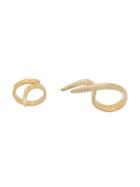 Givenchy Claw Ring Set - Gold