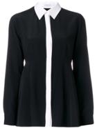 Givenchy Contrast Trim Shirt - Black