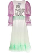 Victor & Rolf Long 'no Photos Please' Dress - Green