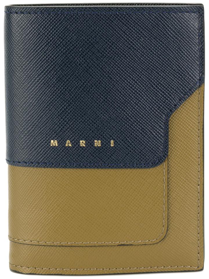 Marni Trunk Snap Fastening Wallet - Blue