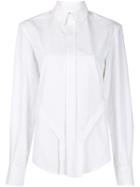 Zilver Panelled Long Sleeve Shirt - White