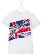 John Galliano Kids Flag Print T-shirt, Boy's, Size: 16 Yrs, White
