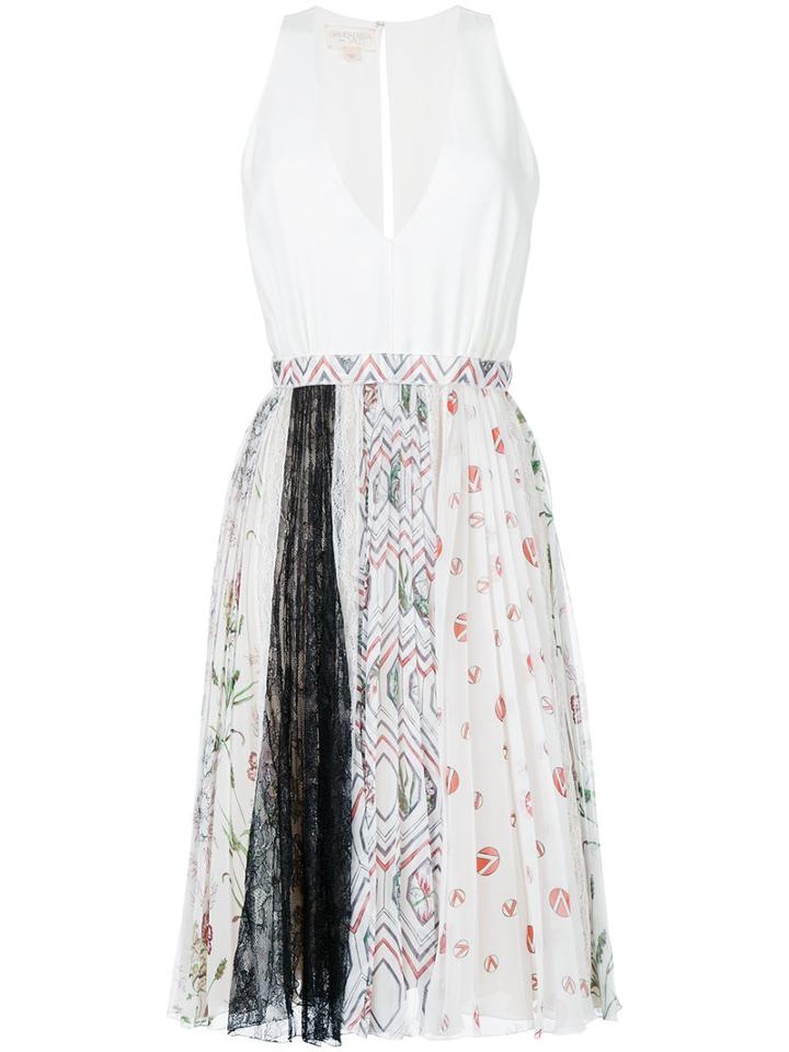 Giambattista Valli - Printed Skirt Dress - Women - Cotton/viscose - 42, White, Cotton/viscose