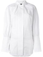 Ellery Puff Sleeve Shirt, Women's, Size: 8, White, Cotton