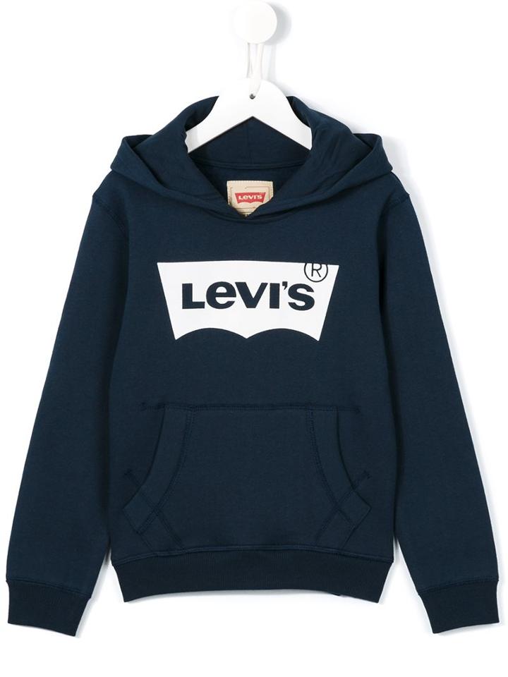 Levi's Kids Logo Print Hoody, Boy's, Size: 10 Yrs, Blue
