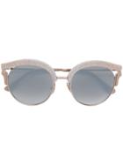 Jimmy Choo Eyewear Lash Sunglasses - Metallic