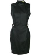 Versace Jeans Belted Fitted Dress - Black