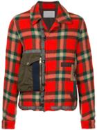 Kolor Checked Shirt Jacket - Red