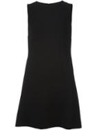 Dolce & Gabbana Daisy Button Dress, Women's, Size: 40, Black, Silk/spandex/elastane/virgin Wool