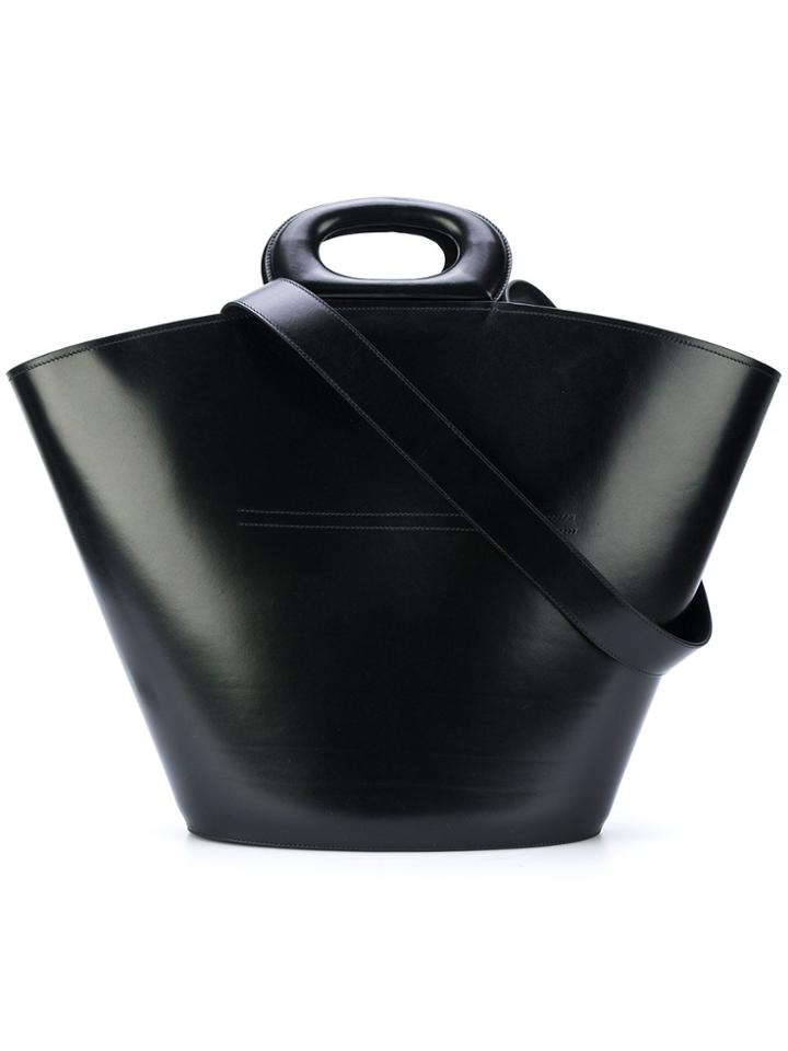 Lemaire Large Bucket Tote - Black