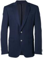 Notched Lapel Jacket - Men - Cupro/virgin Wool - 48, Blue, Cupro/virgin Wool, Boss Hugo Boss