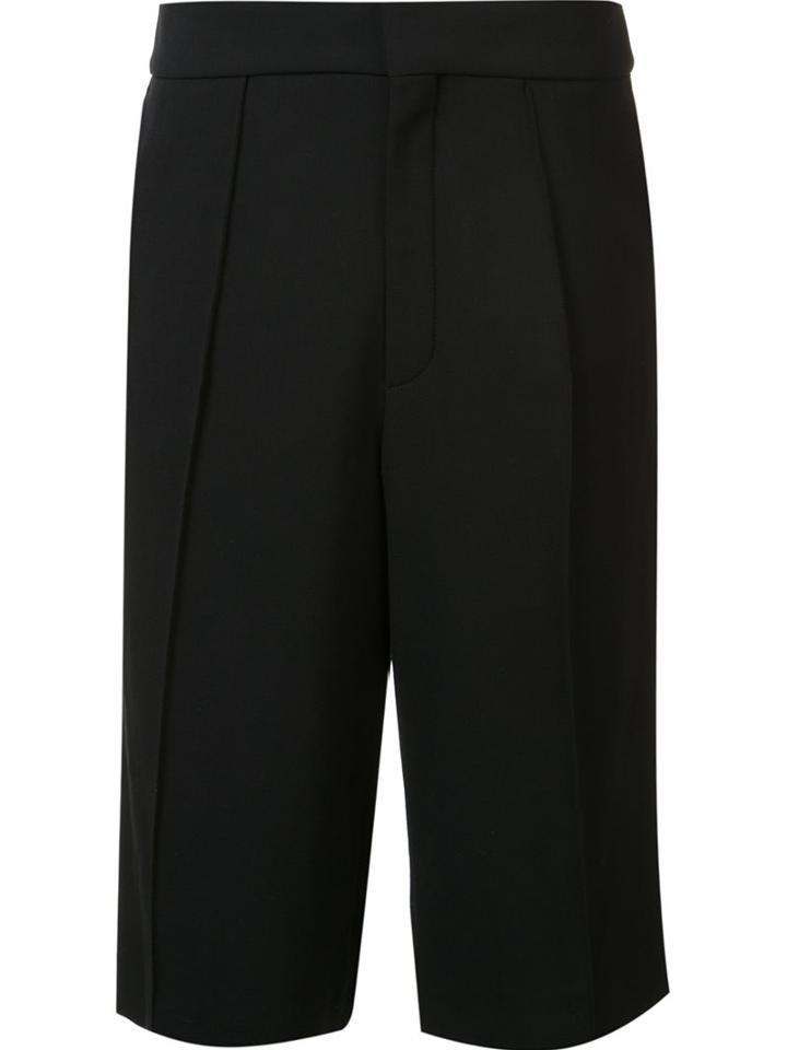 Chloé Knee Length Shorts, Women's, Size: 42, Black, Spandex/elastane/wool