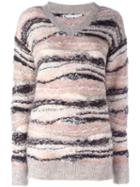 See By Chloé Knitted V-neck Jumper, Women's, Size: Small, Alpaca/mohair/wool/viscose