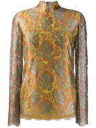 Etro Floral Embroidered Blouse - Yellow