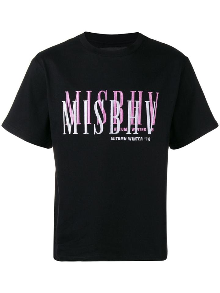 Misbhv Embroidered Logo T-shirt - Black