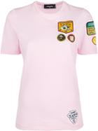 Dsquared2 Patch T-shirt - Pink & Purple