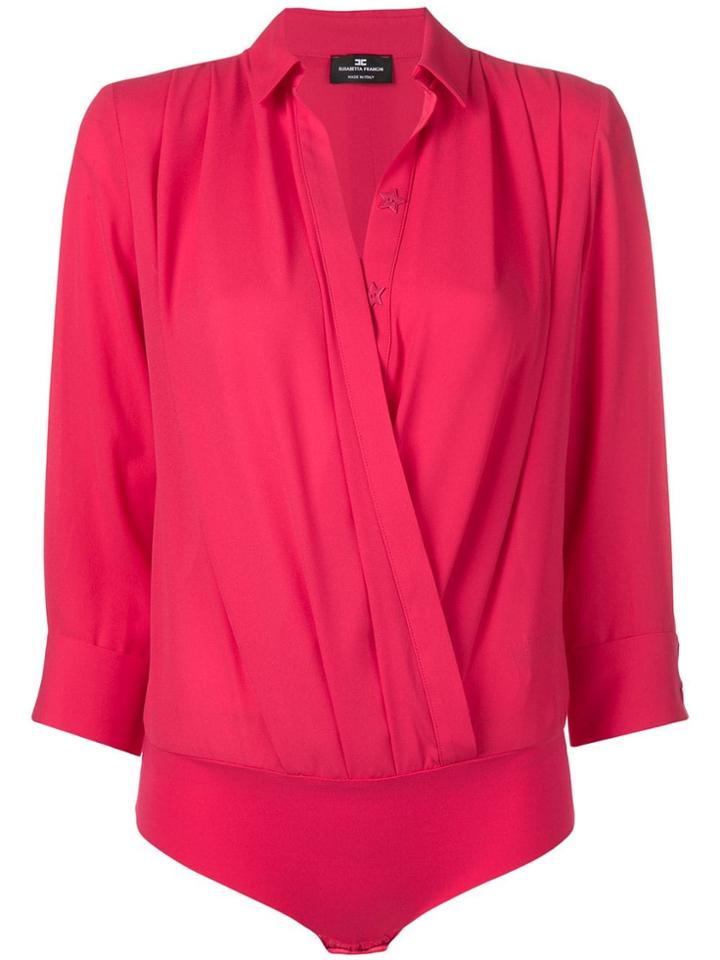 Elisabetta Franchi Wrap-style Body - Pink