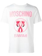 Moschino Flamingo Print T-shirt, Men's, Size: Large, White, Cotton