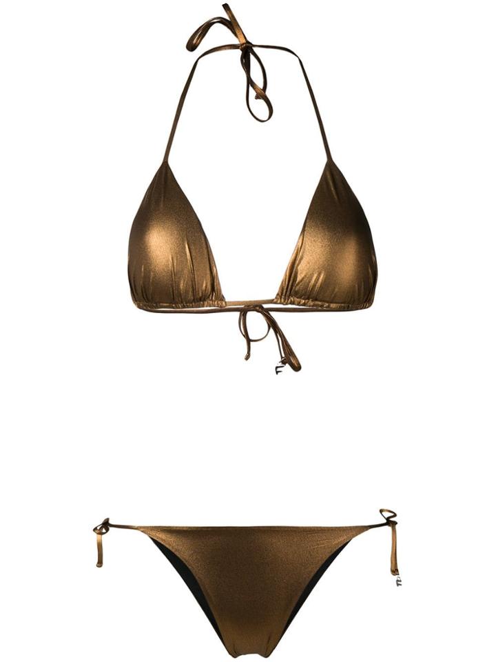 Fisico Metallic Bikini Set