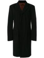Jean Paul Gaultier Vintage Concealed Fastening Midi Coat - Black