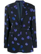 Christian Wijnants Floral Blazer - Blue