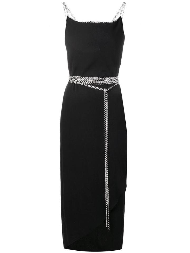 Yohji Yamamoto Pre-owned Deconstructed Metal Chain Wrap Tie Dress -