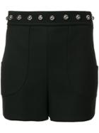 Red Valentino Studded Waist Shorts - Black