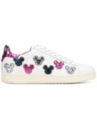 Moa Master Of Arts Mickey Mouse Glitter Sneakers - White