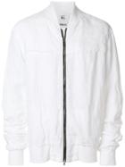 Lost & Found Rooms Long Sleeved Bomber Jacket - White