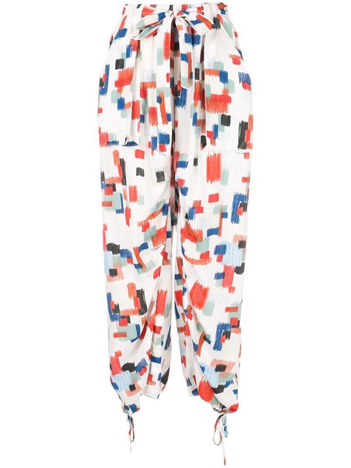 Rosetta Getty Geometric Print Harem Pants - Multicolour